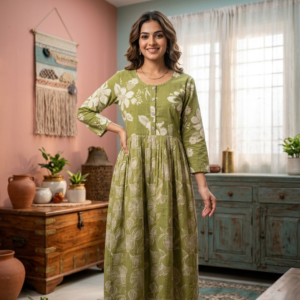 Umbrella Cut Vetricane Print Top