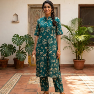 Rayon Printed Co-Ord Set for Women